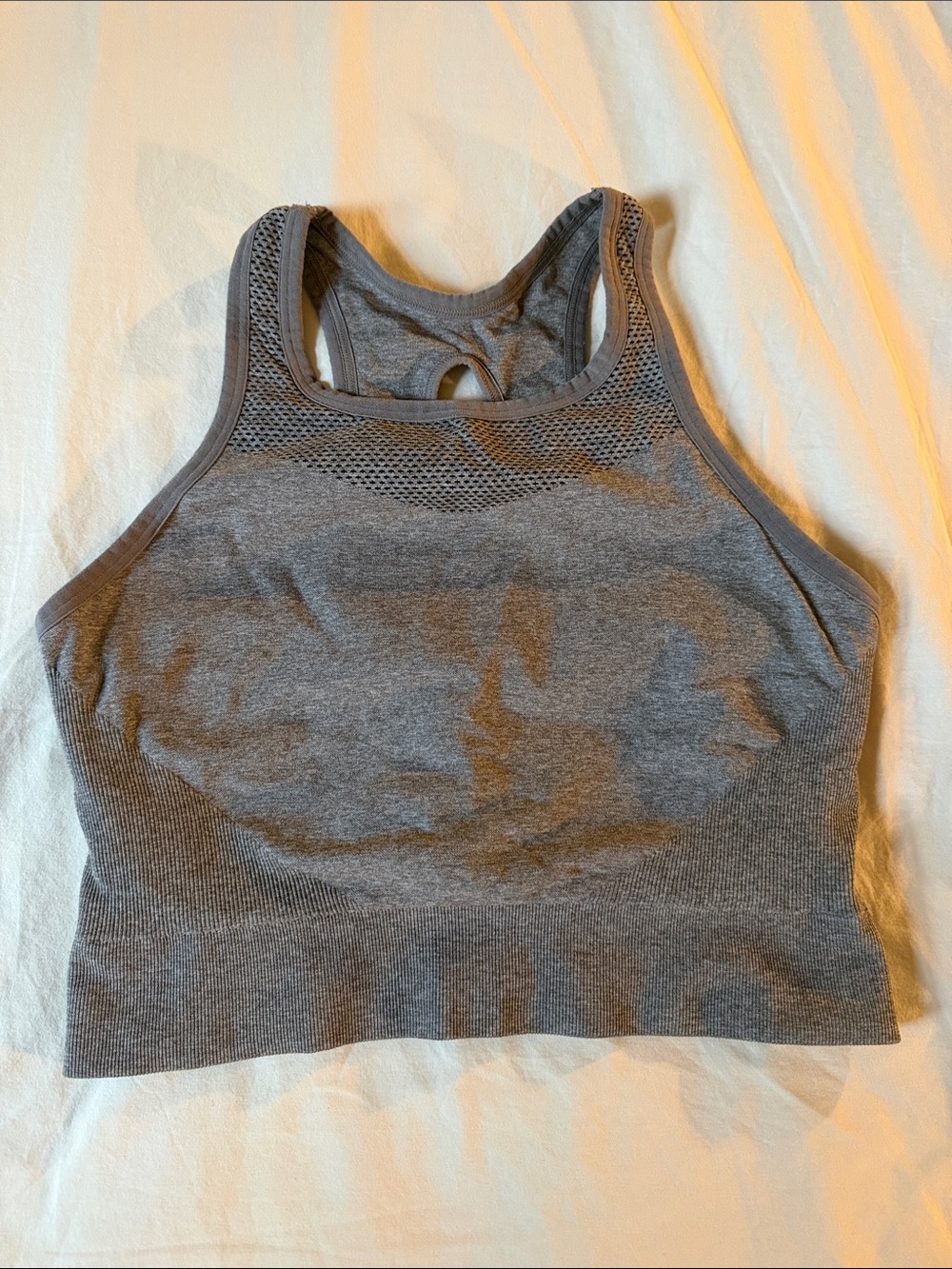 ZELLA Seamless High Neck Sports Bra - Gray